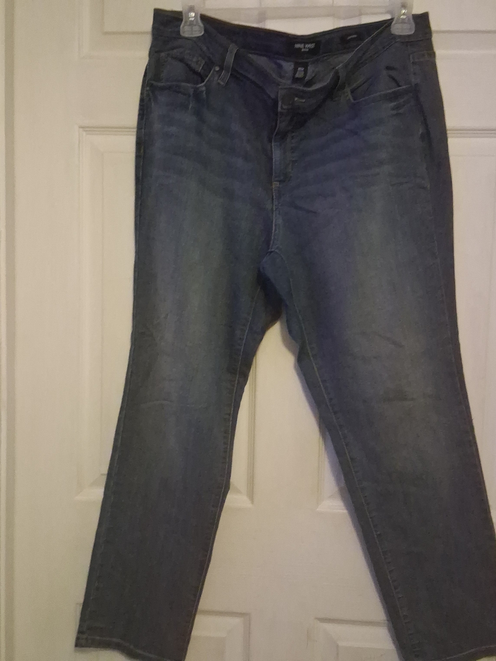 Nine West Women's Straight Leg Jeans in Medium Blue Wash